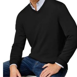 Club Room Black Vneck Sweater